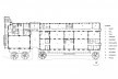 Planta cadastral do primeiro pavimento da Casa do Estudante Universitário no Rio de Janeiro elaborada a partir de desenhos da UFRJ