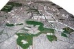 Operação Urbana Vila Sônia. Plano-Referência de Intervenção e Ordenação Urbanística. Maquete com vista geral desde Pinheiros