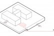 Diagram of the University Hospital building at USP, São Paulo SP
