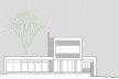 Arquiteto Fabiano Sobreira. Casa da Copaíba, Brasília, 2012. Elevação leste