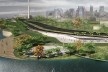 Plano conceitual do Parque Urbano da Orla do Guaíba, Porto Alegre RS, 2012-2018. Escritório Jaime Lerner Arquitetos Associados