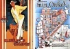 Monsieur Hulot em dois cartazes. À direita, contraste entre o flat de Hulot e a casa de seu sobrinho