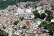 Ocupação desordenada em encosta. Favela da Rocinha, Rio de Janeiro