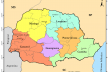 Mapa do Estado do Paraná, detalhe dos núcleos urbanos de Toledo e Marechal Cândido Rondon inseridos no perímetro da área colonizada pela Maripá