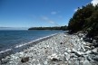 Praia em Chaitén, Golfo Corcovado, Oceano Pacífico