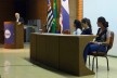 Fernando Vázquéz coordenando a mesa com as presenças de Silvia Raquel Chiarelli, Fernanda Critelli e Audrey Migliani, Encontro Núcleo Docomomo-SP 2015