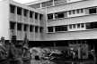 Fotos da construção da Escola de Arquitetura, Urbanismo e Design da UFMG na década de 1950