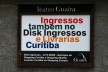 Placa de informação do Teatro Guaíra