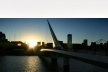 Pôr-do-sol na Puente de la Mujer, Puerto Madero