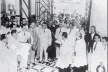 Cerimônia de inauguração do “Central Hotel” (1938), com as bênçãos do arcebispo de Belém