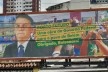 Outdoor de agradecimento a Jair Bolsonaro pelo projeto