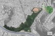Parque Municipal Nair Bello, fase 01 e fase 02 com o afluente do Rio Aricanduva, São Paulo SP Brasil, 2020. Secretaria Municipal do Verde e do Meio Ambiente