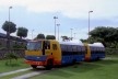 Centro de Tecnologia da Rede Sarah, ônibus de transporte de funcionários e pacientes, Salvador BA. Arquiteto João Filgueiras Lima, Lelé