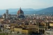 Vista aérea da cidade de Florença, Itália. Catedral Santa Maria Del Fiore e Campanário de Giotto em destaque. Foto tirada a partir da Praça Michelangelo, ago. 2010