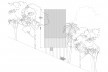Monkey House, elevação lateral, Paraty RJ Brasil, 2020. Arquiteto Marko Brajovic / Atelier Marko Brajovic