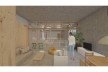 Proposta de apropriação para o Edifício Garagem do Carmo, perspectiva interna tipologia linear AB, Rio de Janeiro RJ Brasil, 2021. Arquiteta Maria Vitória Netto Martins