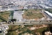 Projeto Global Shopping. Vista aérea da área do projeto. À direita tem-se o Auto Shopping, única etapa do projeto implantado até então