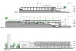 Concurso de Propostas Arquitetônicas para o futuro SESC Guarulhos, 5º lugar, cortes e elevação. Escritório Ricoy Torres Consultoria e Projetos