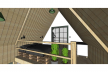 Tiny Eco House, maquete eletrônica, dormitório
