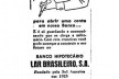 Material publicitário do Banco Hipotecário Lar Brasileiro, encontrado em jornais de época