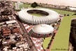 Vista aérea do projeto de remodelação do Estádio do Beira-Rio em Porto Alegre, elaborado pelos arquitetos Fernando Balvedi, Maurício Santos e Gabriel Garcia