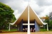 Igreja Nossa Senhora de Fátima, projeto de Oscar Niemeyer e painel de azulejos de Athos Bulcão, Brasília DF Brasil