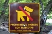 Placa em Bariloche, Argentina