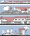 Figura 3. Reconstituição de diferentes trechos de fachadas do conjunto a partir dos desenhos originais