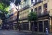A esvaziada rua da Carioca em dia útil de julho de 2019
