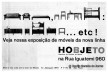 Anúncio para revistas da Hobjeto com o primeiro logotipo da empresa, Geraldo de Barros, 1964
