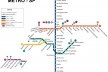 Mapa das linhas de metrô em São Paulo atualmente