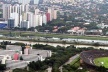 Vista aérea do Rio Pinheiros, São Paulo