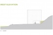 Sede da Fundação Iberê Camargo, elevação oeste. Arquiteto Álvaro Siza, 2008