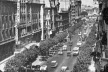 Buenos Aires, Avenida de Maio. Vista antiga. Cartões Postais do Arquivo M.I.P.R. Reprodução parcial em preto e branco com fins estritamente culturais