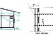 Cortes da residência e do edifício