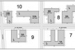 Planta do trecho central da Av. São Pedro, trabalhado durante o semestre de 2006-2. O levantamento indica as oportunidades de terrenos desocupados que sofreram intervenções. A dimensão e geometria variada foi um fator enriquecedor tanto do processo como d