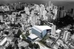 Complexo Teatro Castro Alves, vista aérea do conjunto, Salvador, 5º lugar concurso. GrupoSP e Núcleo Arquitetura, 2010
