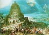 Hendrick van Cleve, \"Torre de Babel\", Stockholm University, Estocolmo