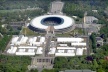 Vista aérea do Estádio Olímpico de Berlim após a intervenção realizada por gmp architekten (von Gerkan, Marg und Partner) entre 1998 e 2004, visando qualificá-lo para a Copa de 2006