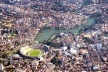 Foto aérea do Estádio da Fonte Nova e do Dique do Tororó