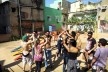 Atividade Jana Cabana, prática pedagógica educativa onde uns estudantes fingiam ser casa e outros morador e ao final debate-se o déficit habitacional e espaço urbano. Encontro Nacional de Estudantes de Arquitetura e Urbanismo – ENEA Rio 2015