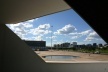 Brasília enquadrada pela entrada do Museu Nacional