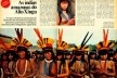 Páginas da revista \"Realidade\", número com a reportagem da 3ª viagem ao Xingu, Valdir Zwetsch, 1974