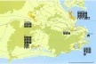 Mapa geral das instalações olímpicas na candidatura Rio 2004