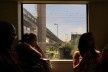 Paisagem urbana vista do trem da CPTM