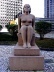 Mulher sentada, Adriana Janacopulus. Terraço andar do ministro no Ministério da Educação e Saúde, atual Palácio Capanema, Rio de Janeiro