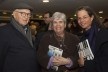 Lucia Teresa de Faria e esposo, e Anália Amorim, festa de lançamento do livro “Abrahão Sanovicz, arquiteto”, IAB/SP, 22 ago. 2017