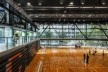 Ginásio colégio São Luis, quadras cobertas e arquibancada recolhida. Urdi arquitetura.