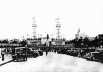 Vista do Pórtico Monumental na festa de inauguração da Exposição do Centenário Farroupilha.
