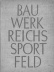 Livro sobre as construções esportivas alemãs, 1936. Pertenceu a Mauricio Repossini